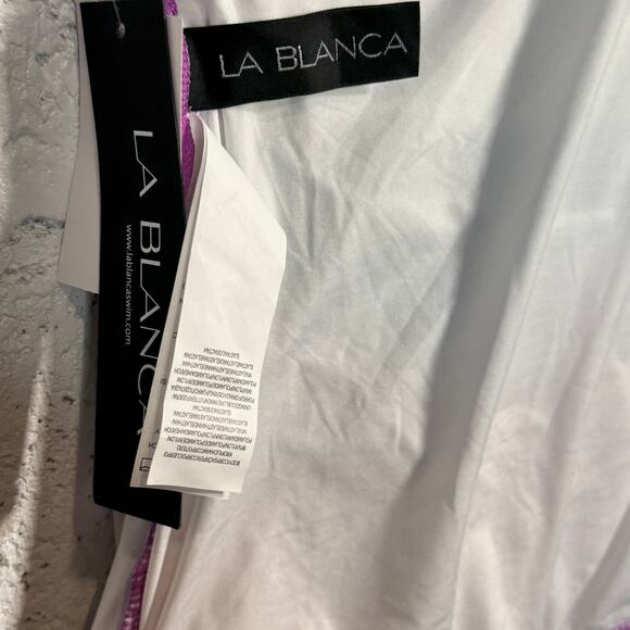 La Blanca woman's Island Halter Swim Tankini, Sunset Shores 4 MSRP $98 - Picture 7 of 9